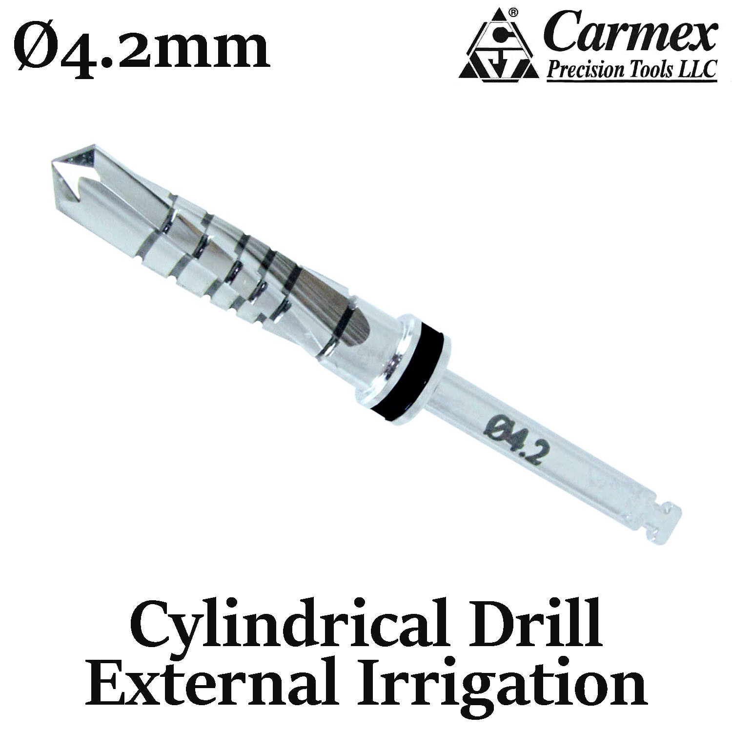 Dental Implant Drill External Irrigation Carmex Cylindrical Surgical Ø4.2mm
