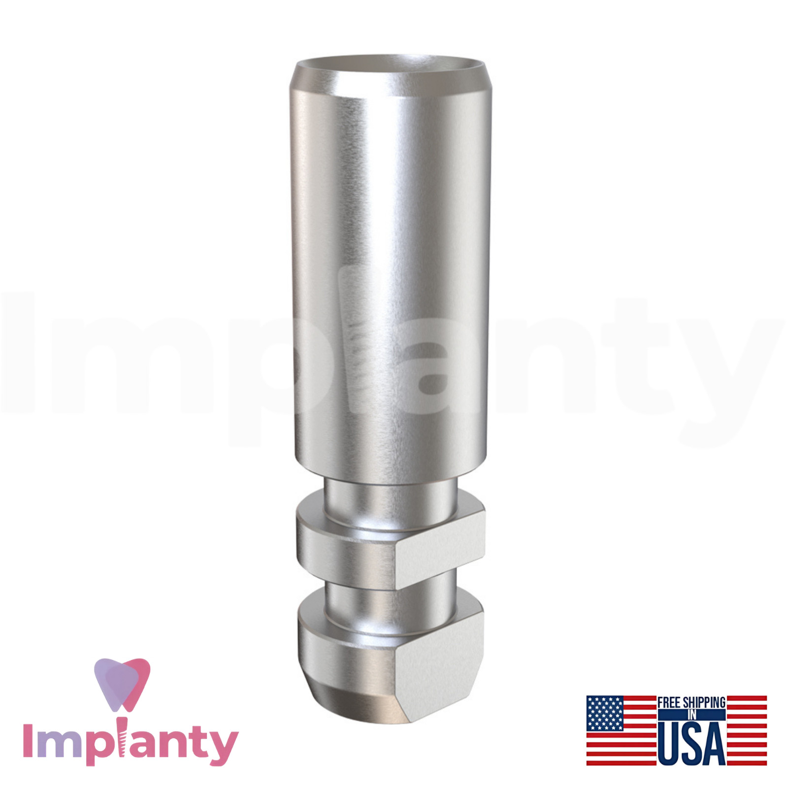 10x MIS® Seven Compatible Dental Fixture Analog Ø3.3mm Int Hex 2.1mm Connection