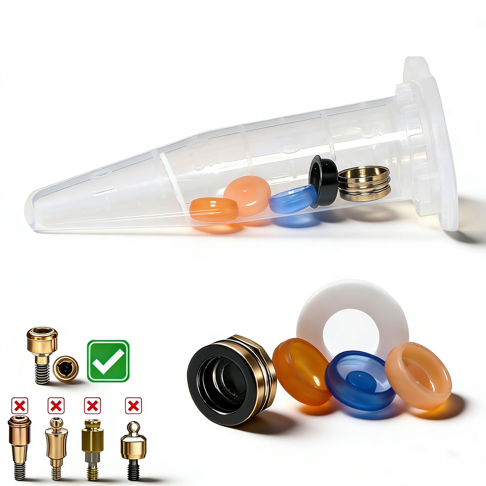 Overdenture Abutment Removable Anchor for MEGAGEN AnyRidge All Platform 1-7.0 GH