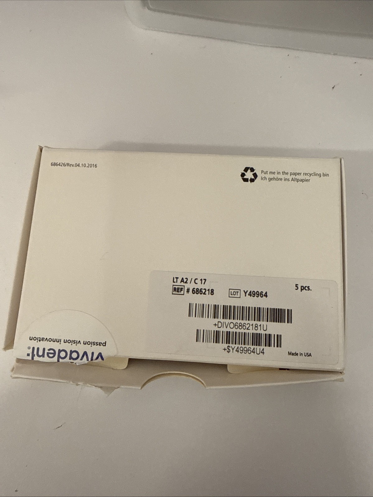 Emax Cad Planmill Cerec Blocks LT A2/C17 4pcs