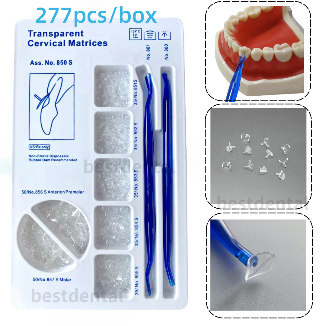 Dental Transparent Cervical Matrices Composite Gingival Retractor Clear Matrix