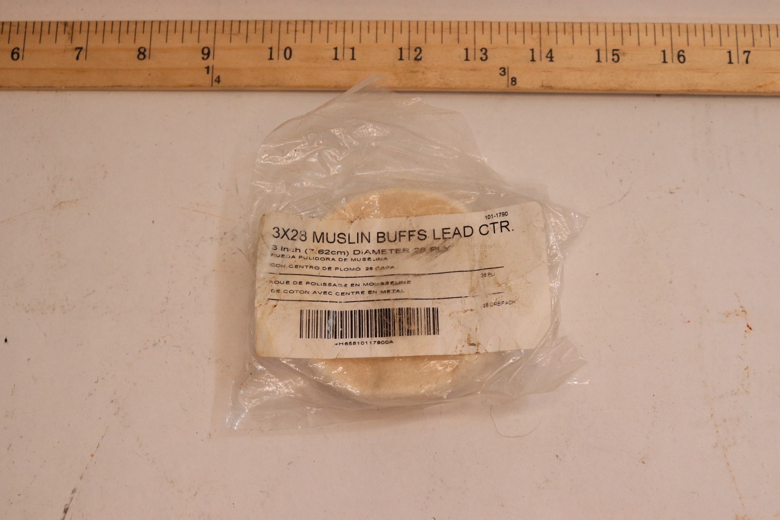 Buffalo Lead-Centered Muslin Buff 3″ x 28-Poly 101-1790