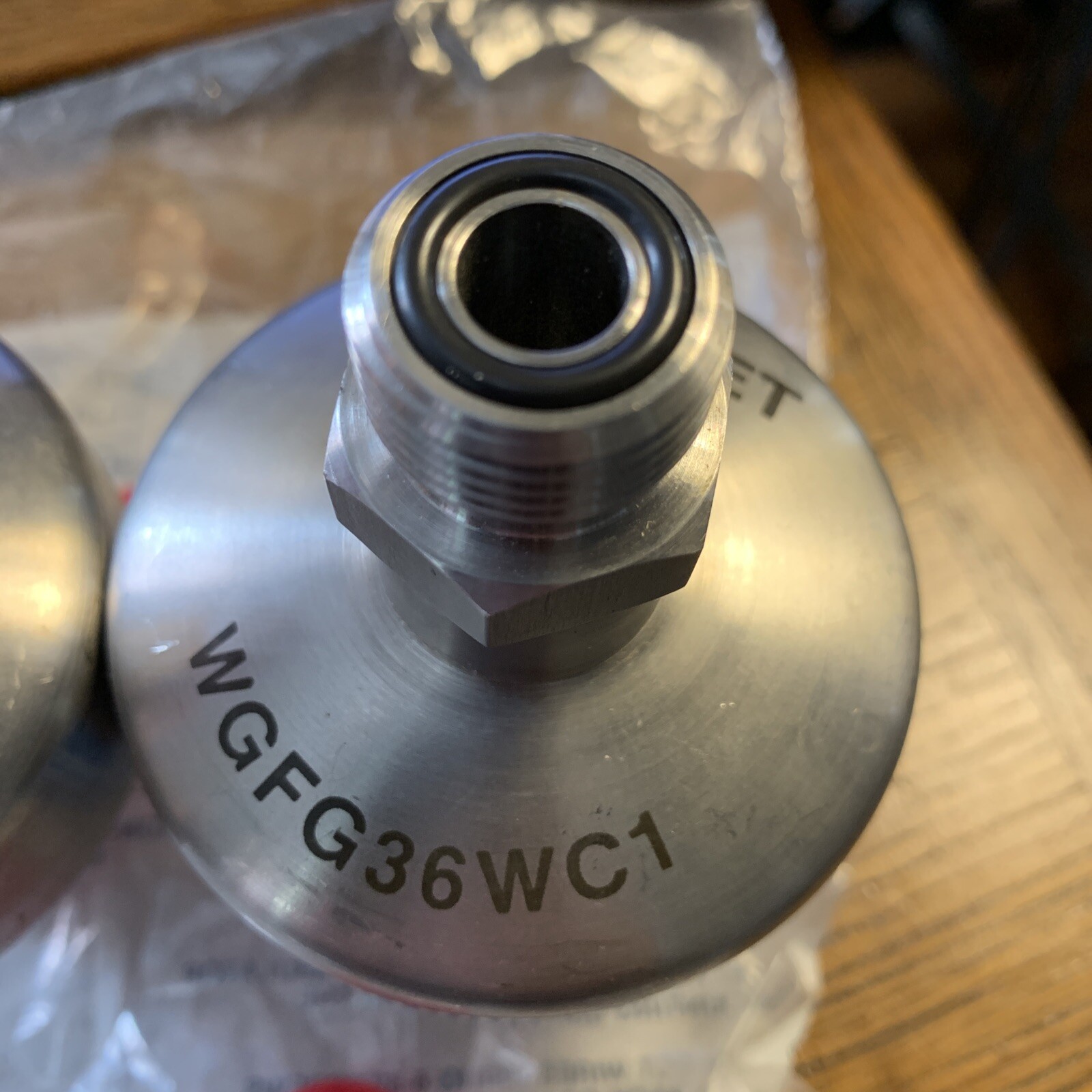lot of 2pcs MILLIPORE Gas Filter — WGFG36WC1 — Used part