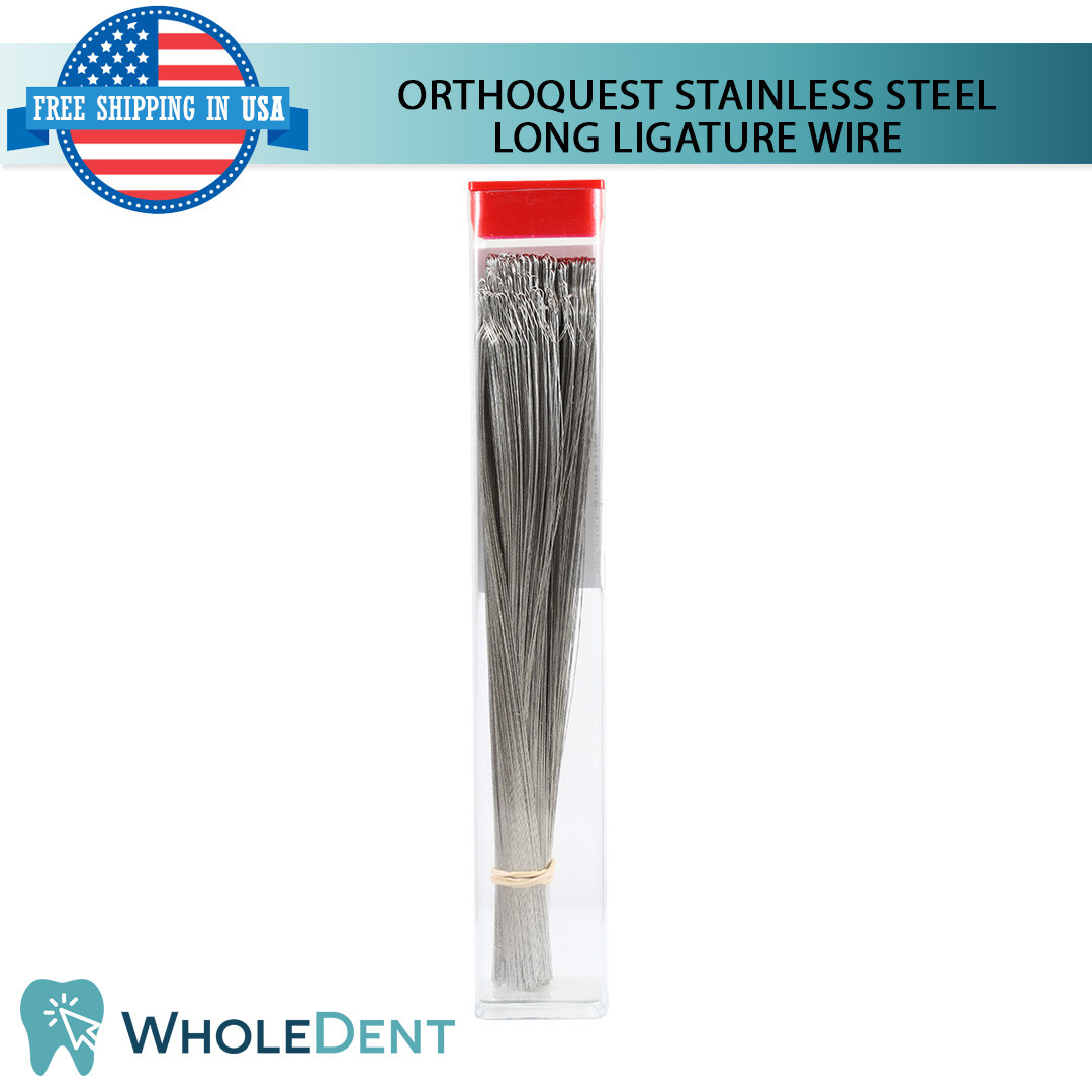 Orthodontic Dental Long Preformed Ligature Wire OrthoQuest Stainless Steel