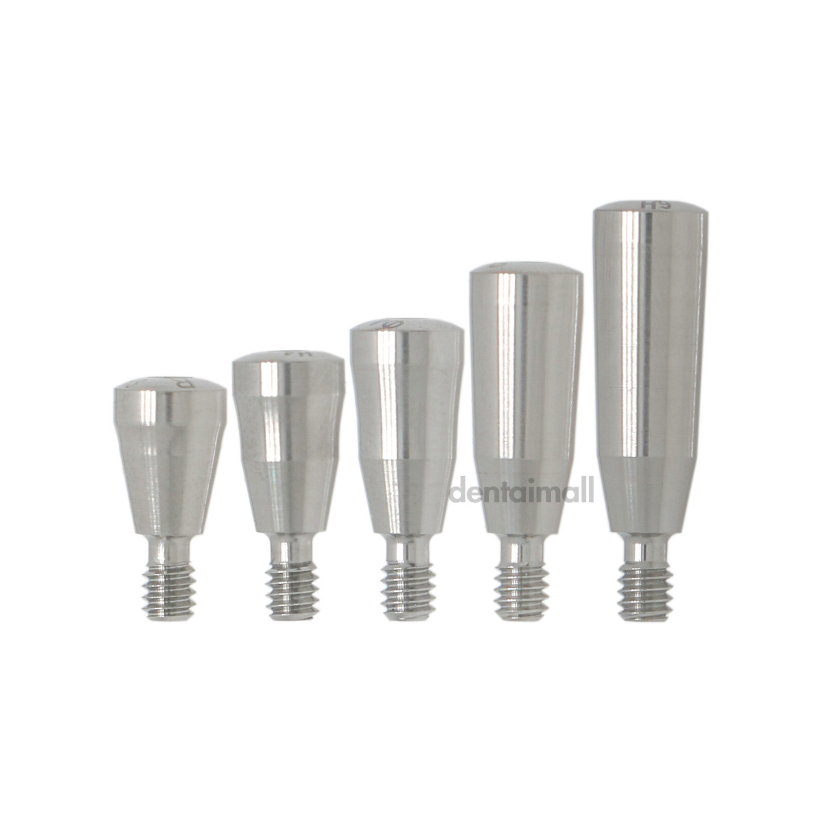 Dental Healing Abutments Regular Platform Fit Osstem Hiossen Ø4.0 Ø4.5 3.0-9.0mm