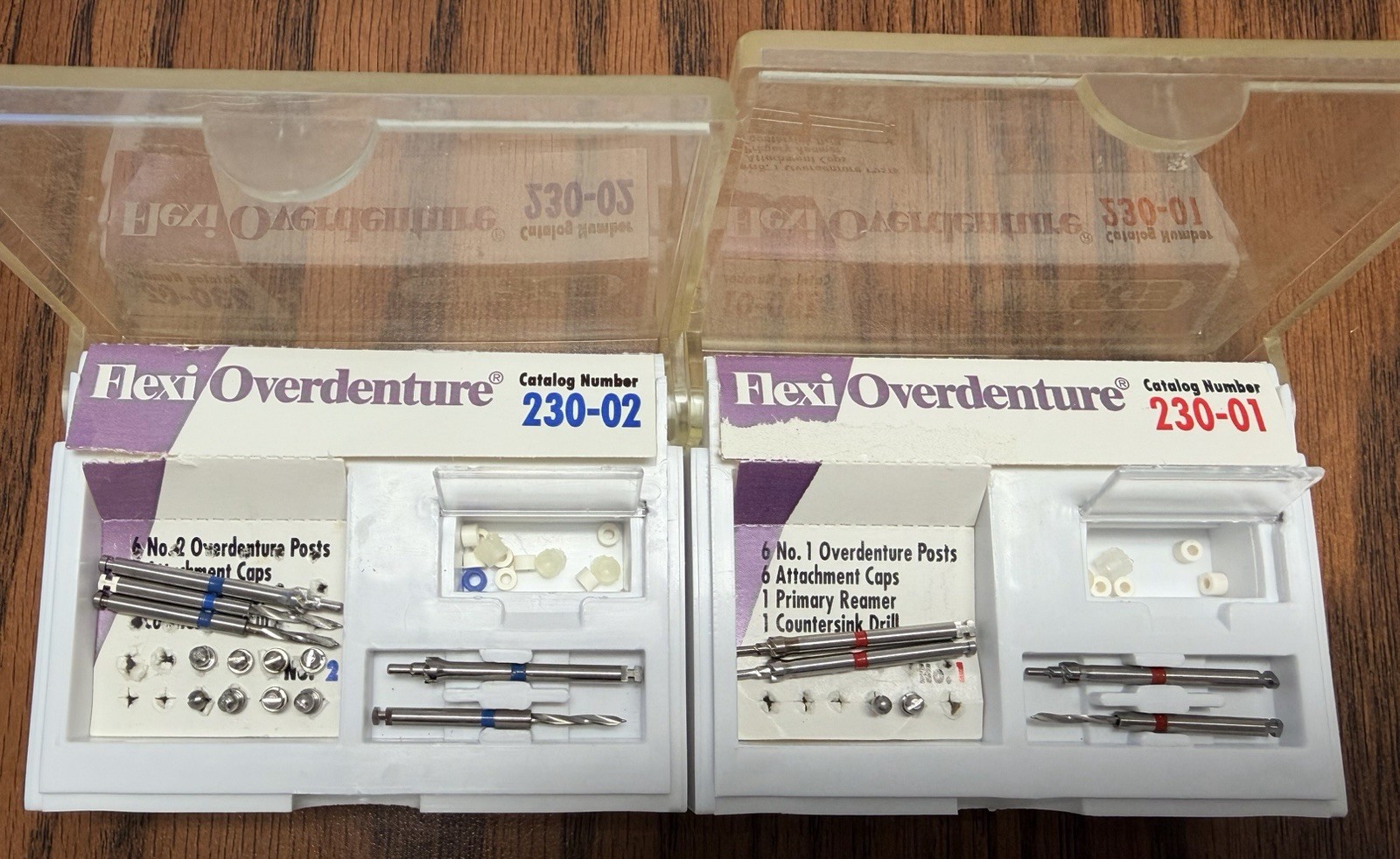 EDS Flexi Overdenture 230-01 230-02 Dental Post and Drill