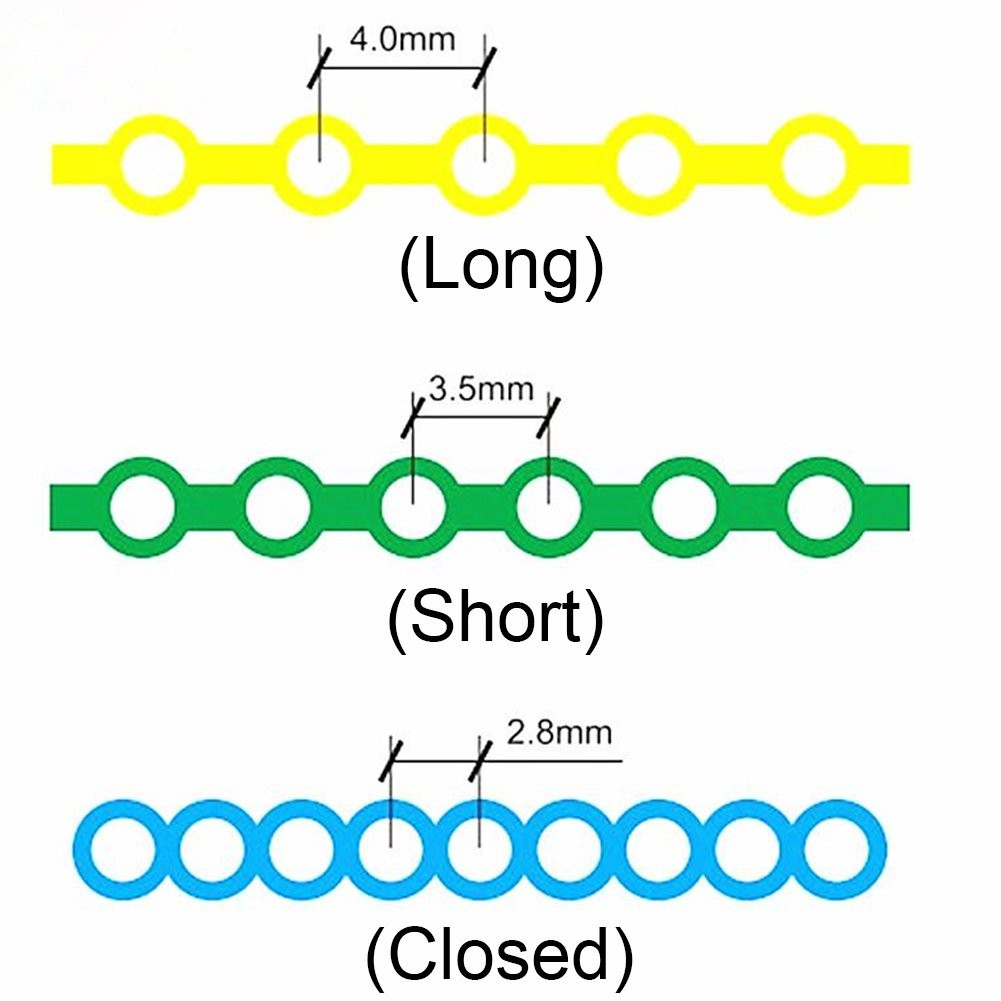 Angzhili 1 Piece Dental Orthodontic Elastic Chain Power Long, Light Green
