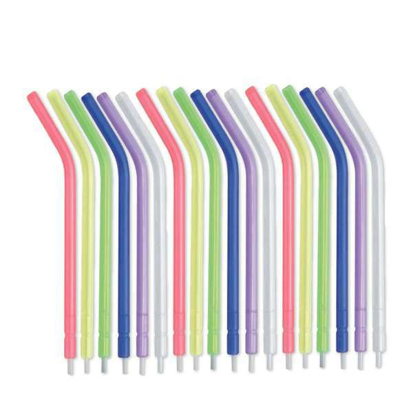 JMU Disposable Air Water Syringe Tips, Assorted Colors, 250/Pk