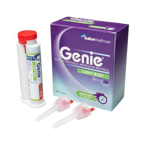 Genie VPS Light Body, Rapid Set Berry Flavor, Green 2x 50ml Cartridges w/Tips