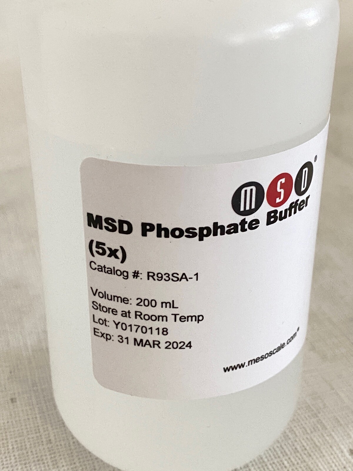 MESO SCALE 200mL Bottle MSD Phosphate Buffer for Laboratory R93SA-1
