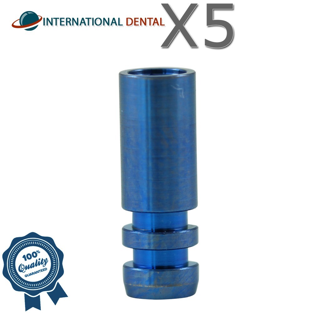 5 Dental Lab Fixture Titanium Analog Compatible With 3i Bi0met Certain Ø4.1mm