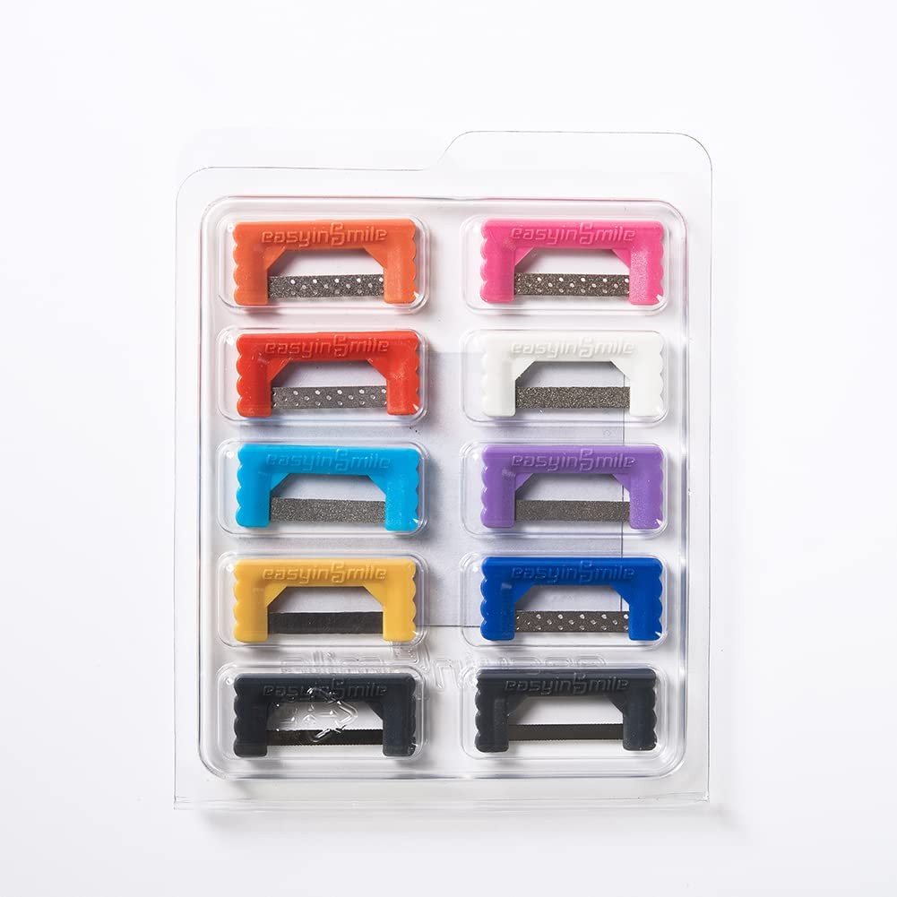 SNAWOP Dental Polishing Strips 2 Packs Orthodontic IPR Plus Strip System Kit