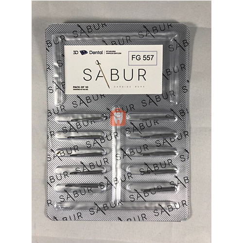 Dental Carbide Burs SABUR FG 557 10 pcs – 100 pcs USA