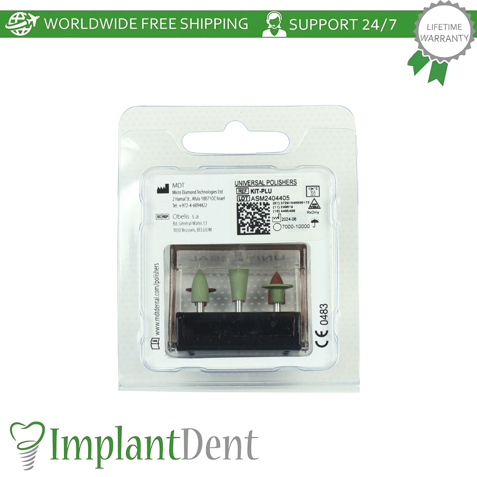 MDT Polishine PLU Kit Universal Polishing System Fine & Medium Grit Type