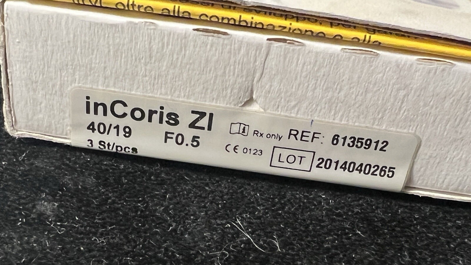 inCoris Ceramics for inLab Z1 F0.5 55 19 CEREC Zirconia 2Pcs in Box