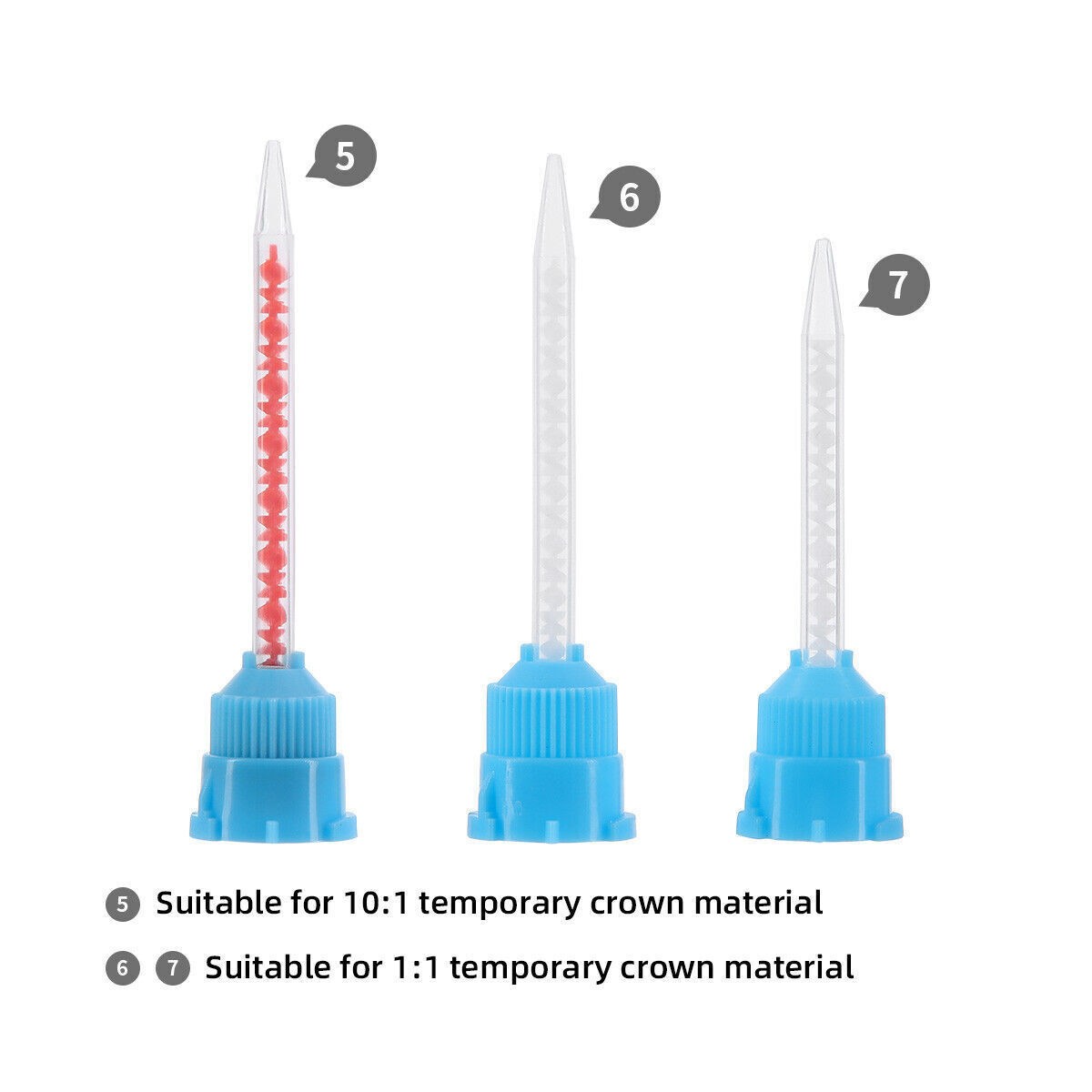 17Type Dental Disposable Mixing Tips for Impression Material,C&B, Cements 50/Bag
