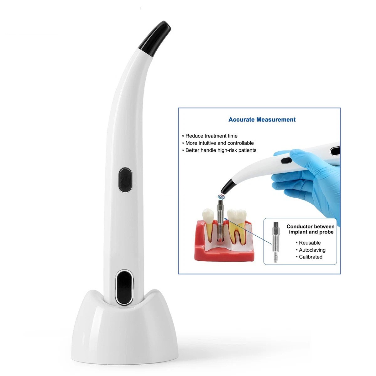 Dental ISQ Implant Stability Meter Measurement Osseointegration
