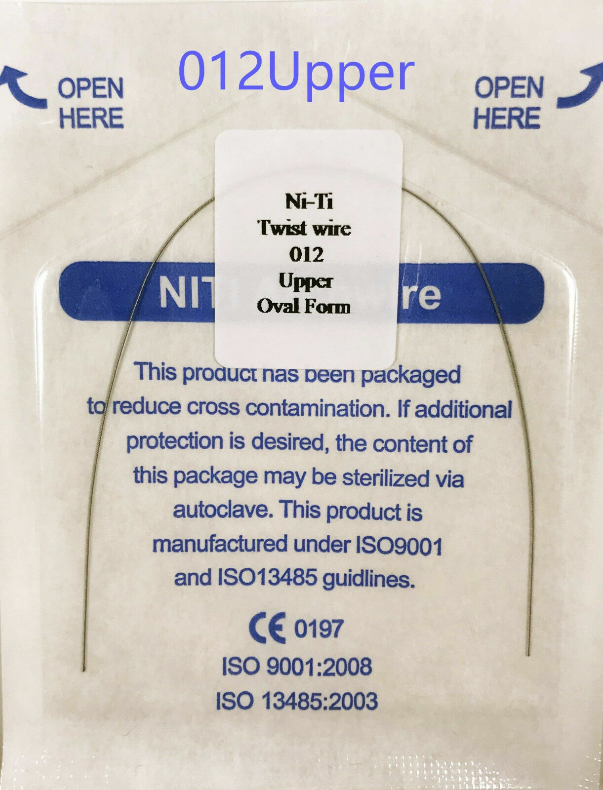 Dental Orthodontic Twist Arch Wire Ni-ti Round Oval Form12 14 16 18 Upper Lower