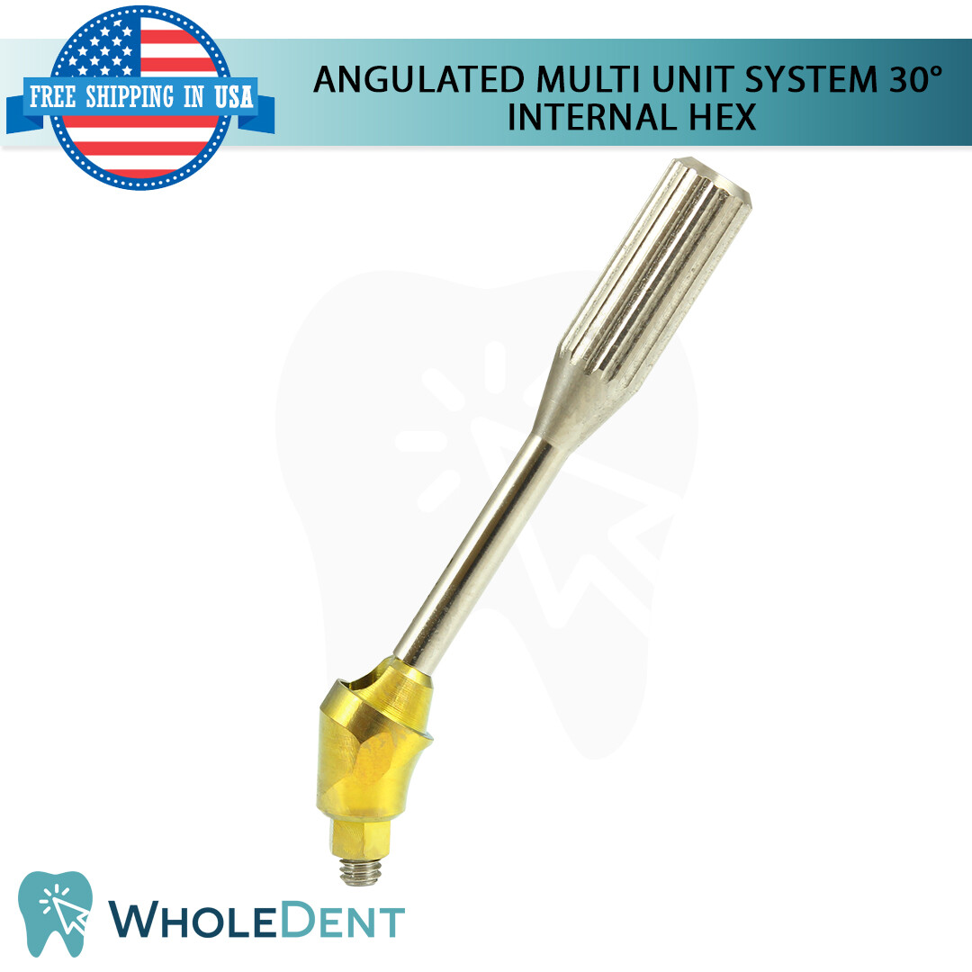 Angulated Multi Unit 30° Titanium Sleeve Set 3mm Dental Im plant Internal Hex