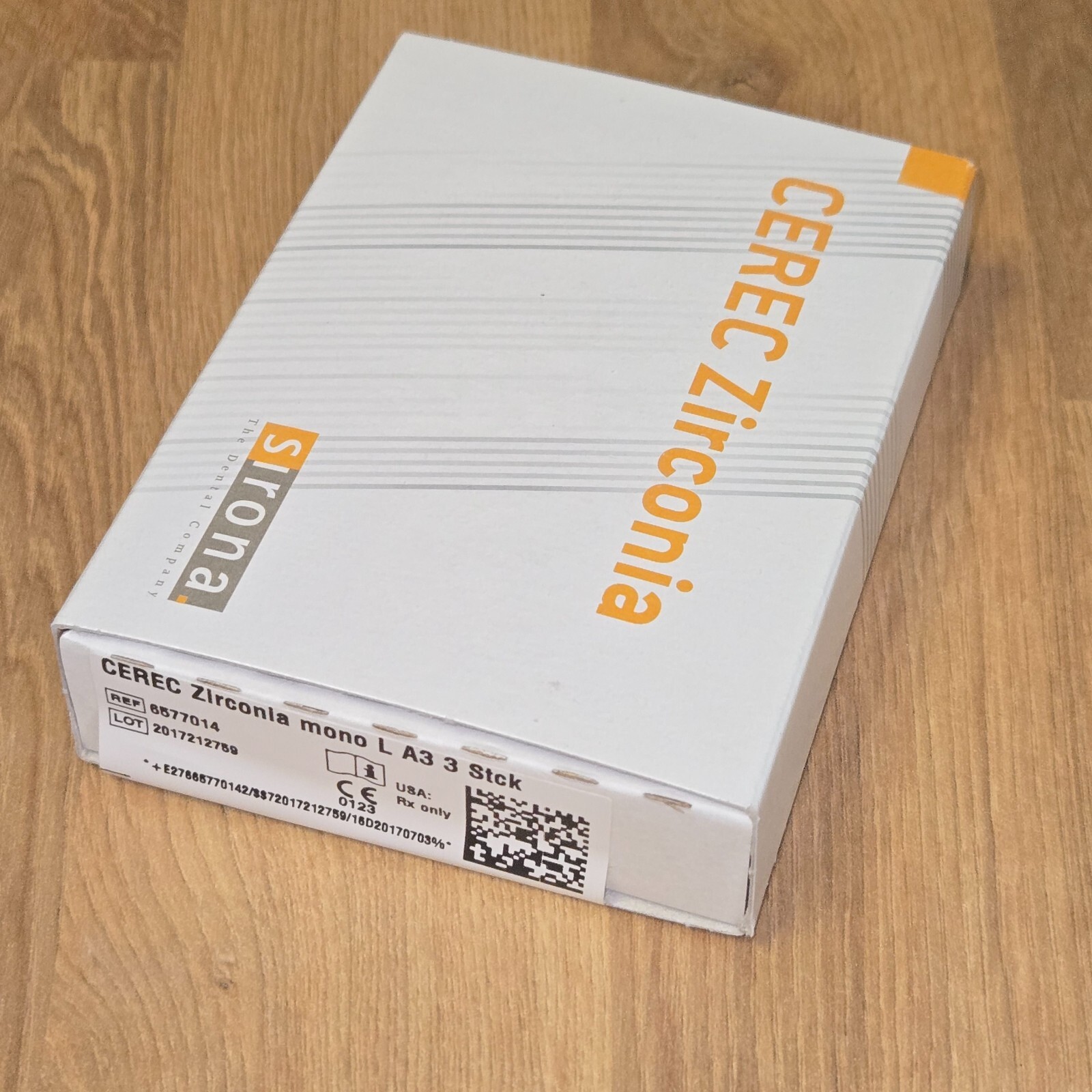 Sirona CEREC Zirconia MONO L – A3 | 3 Blocks REF: 6577014
