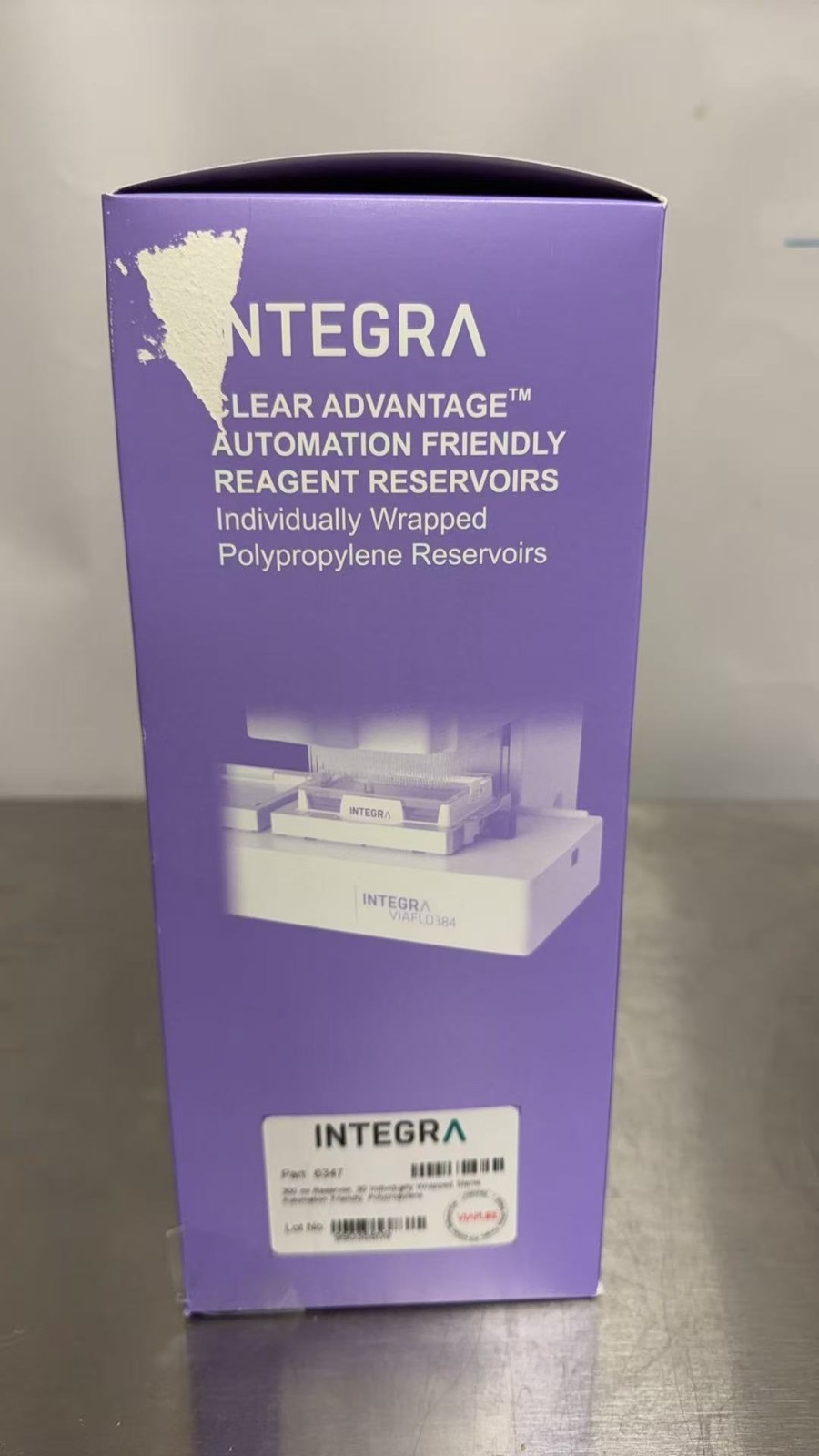 INTEGRA 300mL Polystyrene Reservoirs Individually Wrapped Sterile 6347 (30/cs)