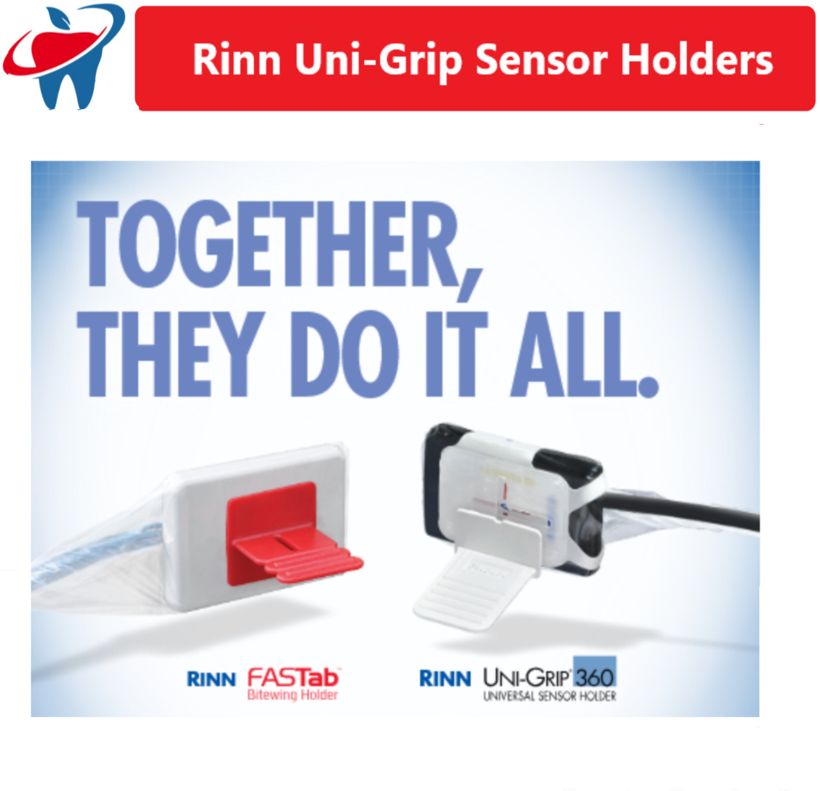 Dental Rinn Uni-GripAR Position Arm, Ring, Uni-Grip 360 Universal Sensor Holders