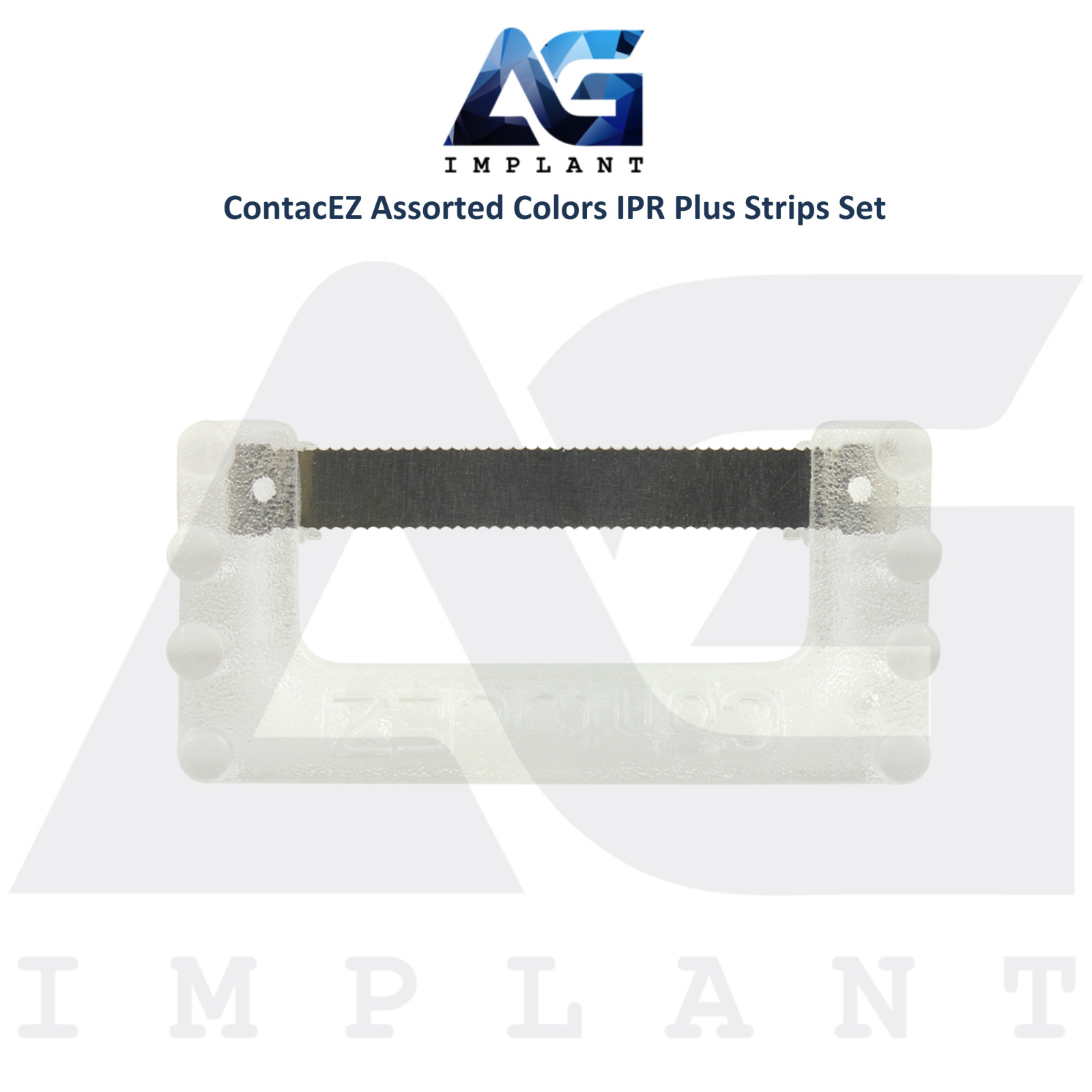 Assorted Color Flexible Diamond Coated IPR Plus Strips Set Stainless Steel