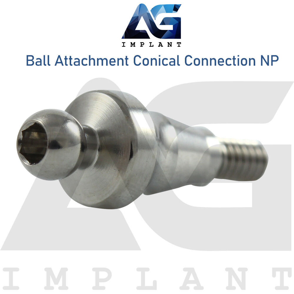 Ball Attachment Extra Soft Silicone Cap Set Conical Connection NP System 2.25mm