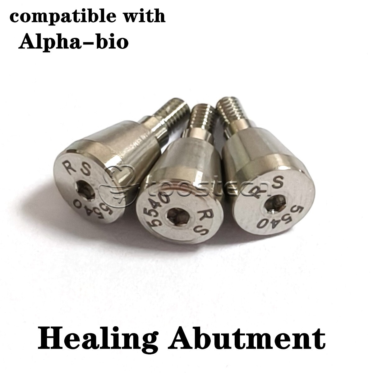 Dental Healing abutment compatible with Alpha-BIO platform D3.8/D5.5