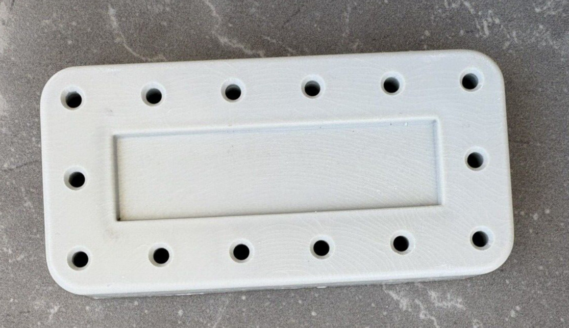 Zirc 14 Hole Gray Magnetic Bur Block with Microban Autoclavable