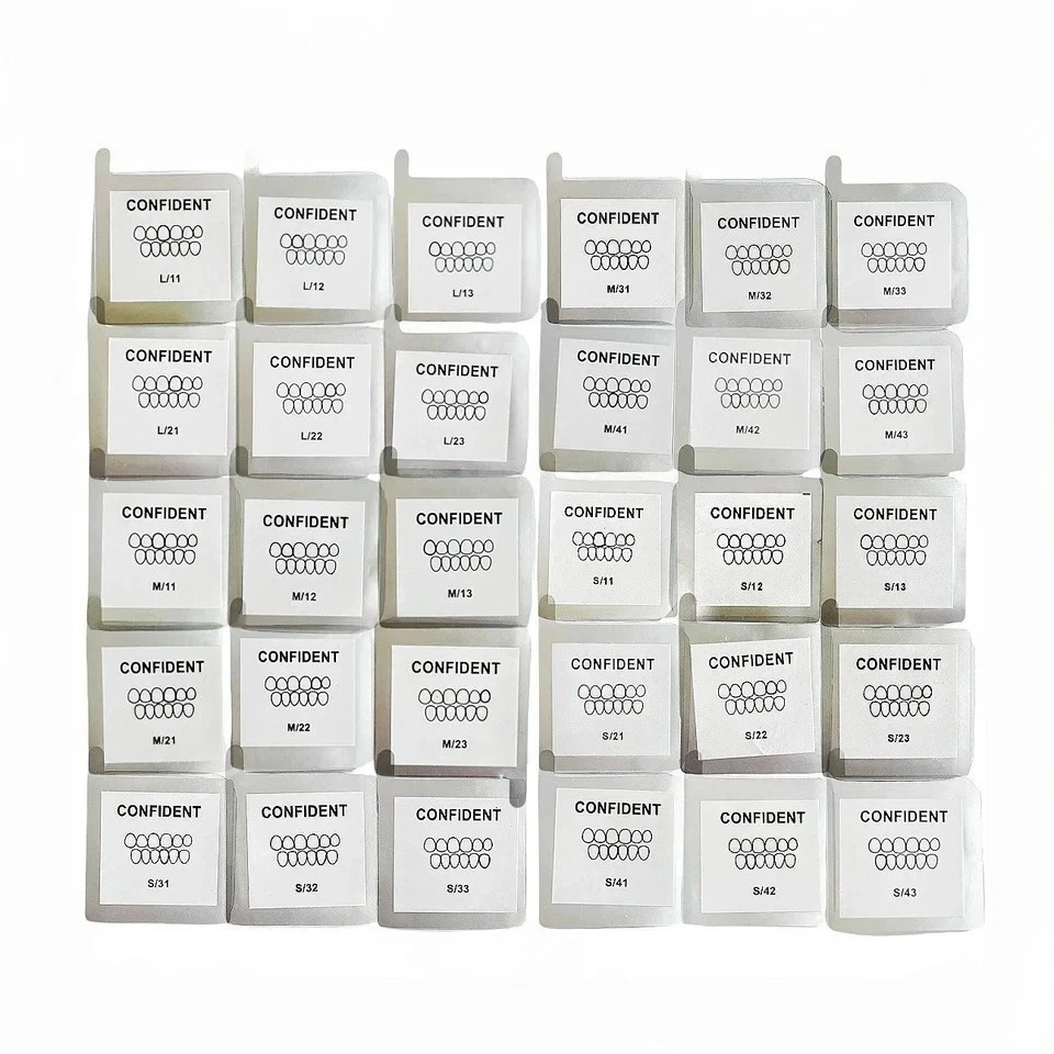 30 Sizes Resin Dental Lab Composite Light Cure Anterior Teeth Porcelain Veneers
