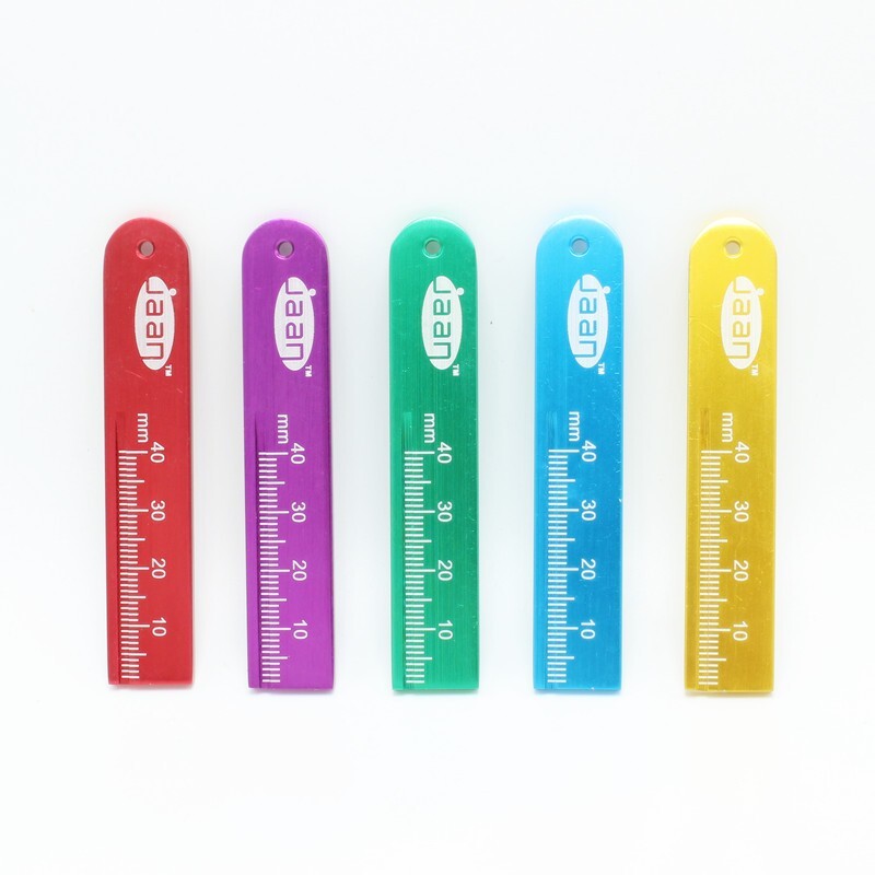 6 Pcs Aluminium Dental Endo Rulers Span Measure Scale Endodontic Dentist Tools