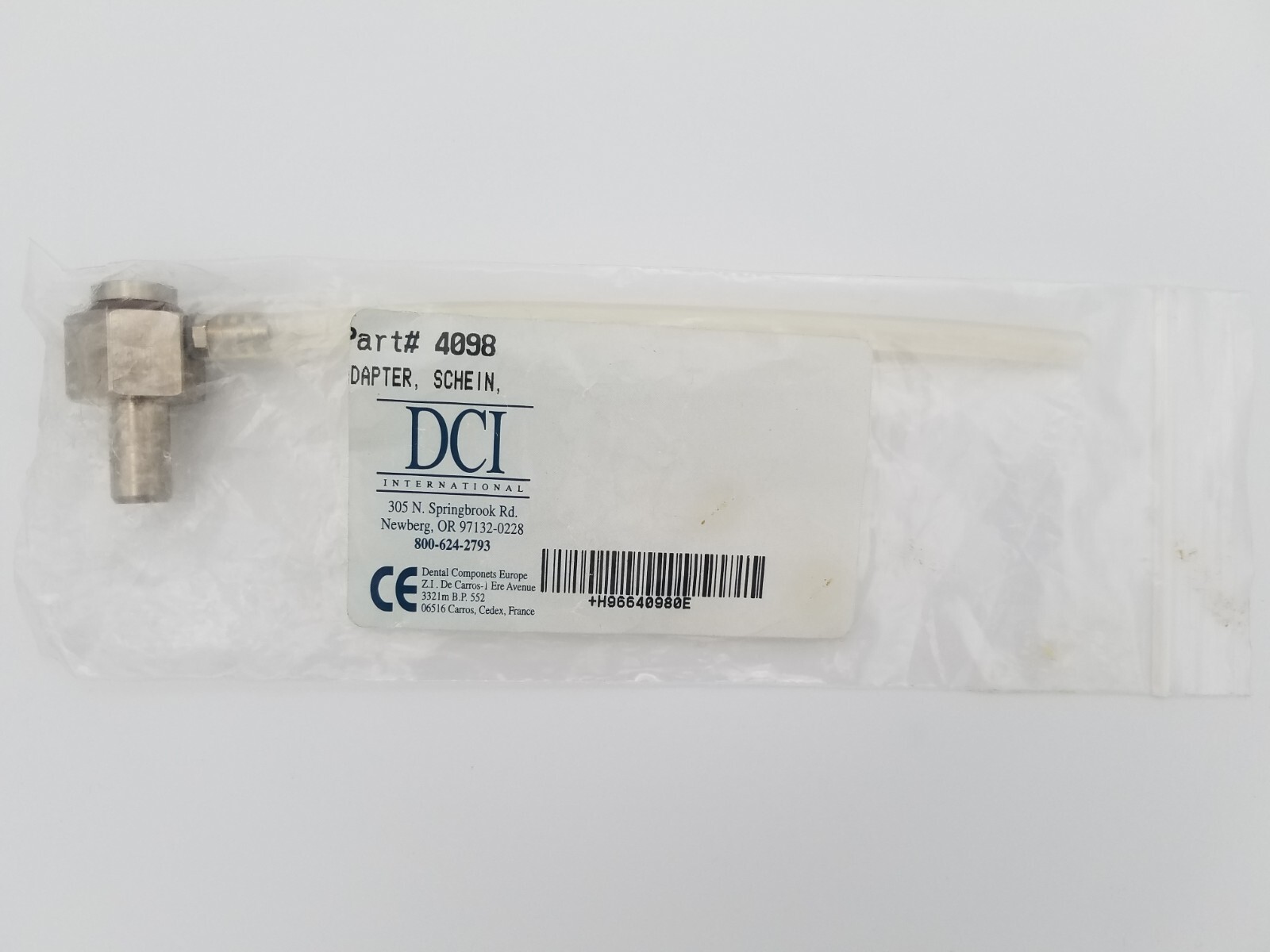 DCI 4098 Air Station Adapter Flush System For Henry Schein Handpieces