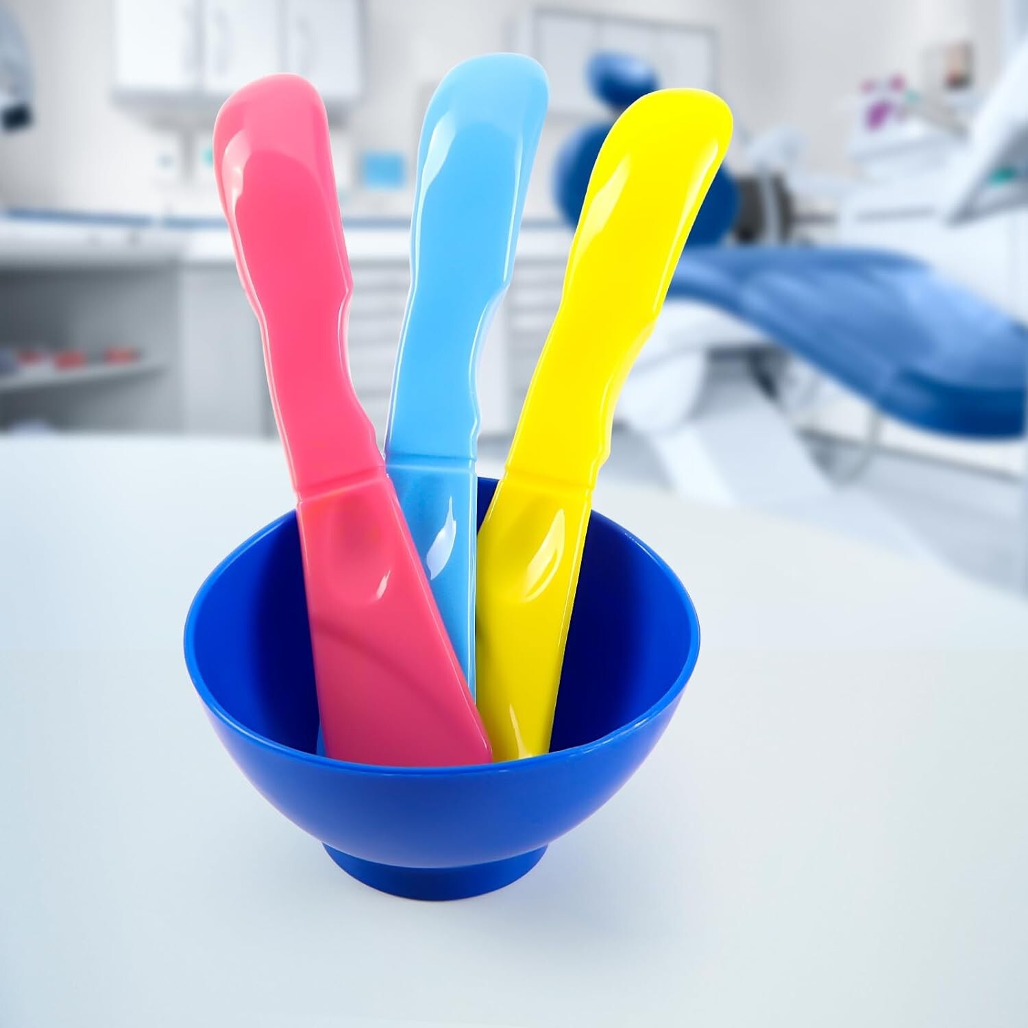 JMU Mixing Spatula for Impression Material Autoclavable YE Dental Mixing Bowl