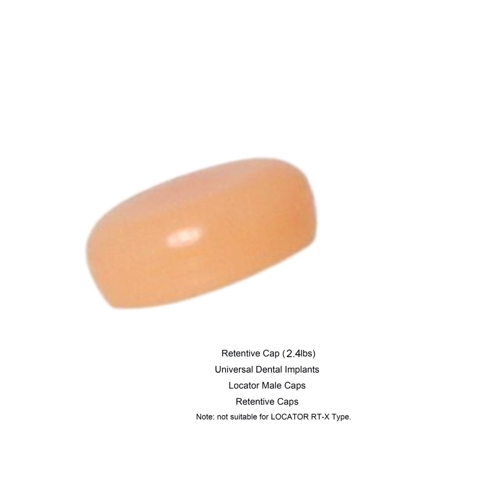 20Pcs Zest Locator fits Dental Male Caps Light 2.4lbs Standard Replace Inserts