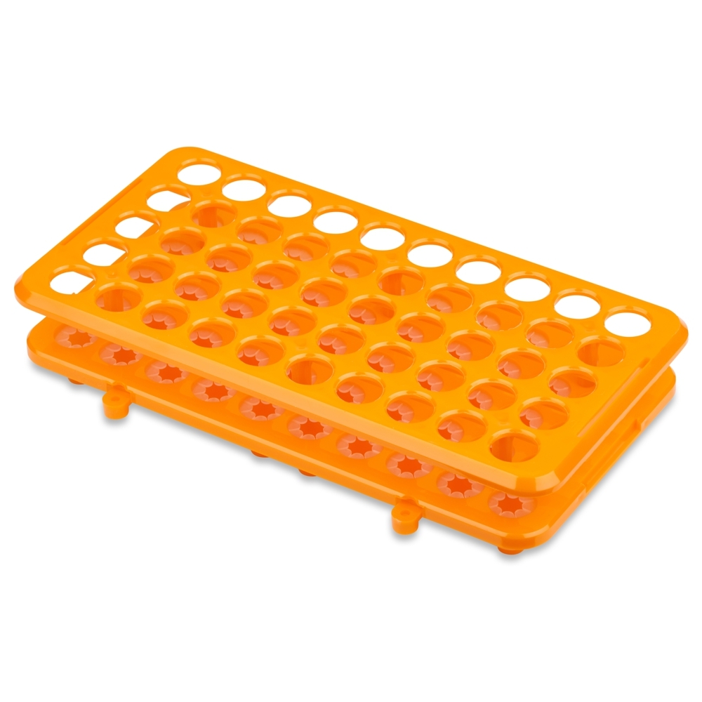 Grip Rack, 10-18mm, ABS Material, 50 Holes, Orange, Karter Scientific 234F3