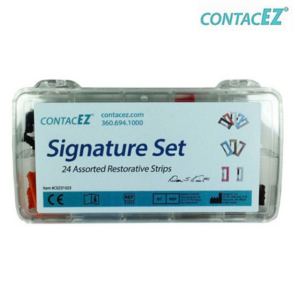 24pcs Dental ContacEZ Signature Set Assorted Restorative Strips Crowns