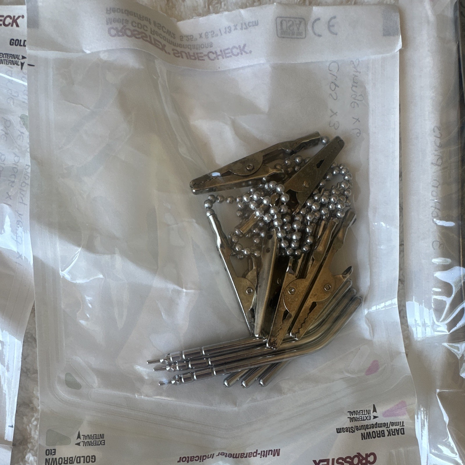 Dental Hygiene supply lot – forceps, bib clips, air/water, prophy angle etc.