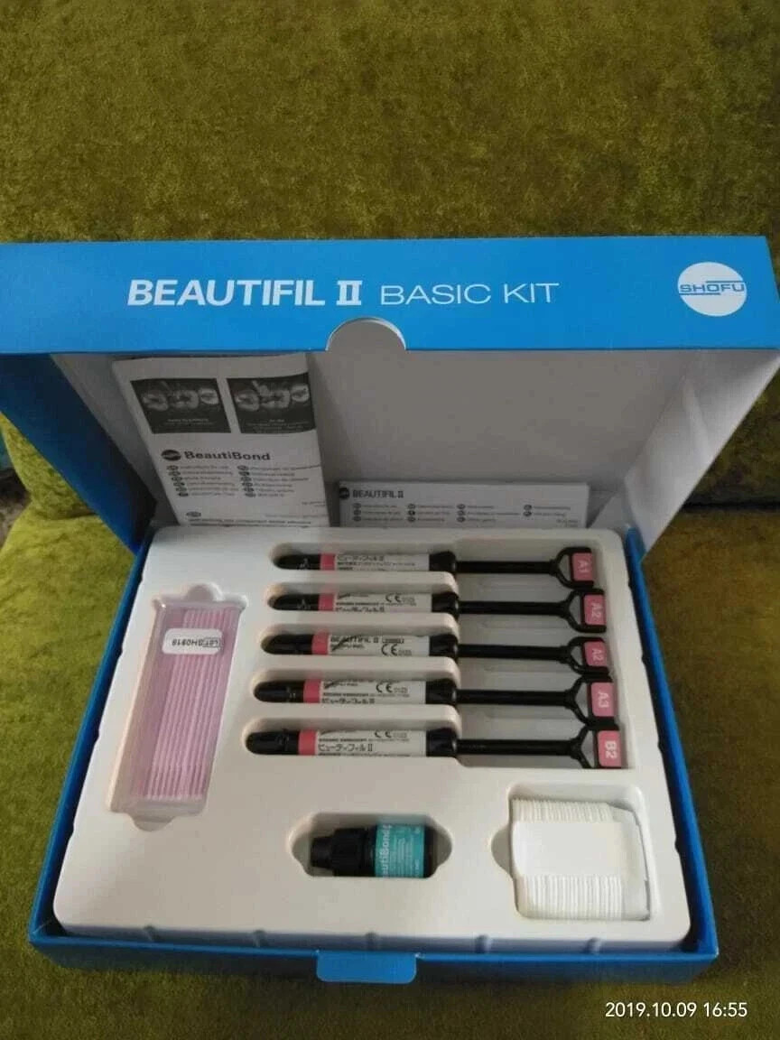 SHOFU BEAUTIFIL II Universal Nano Hybrid Composite Kit 5x4g Syr+Bond 5 ML FS