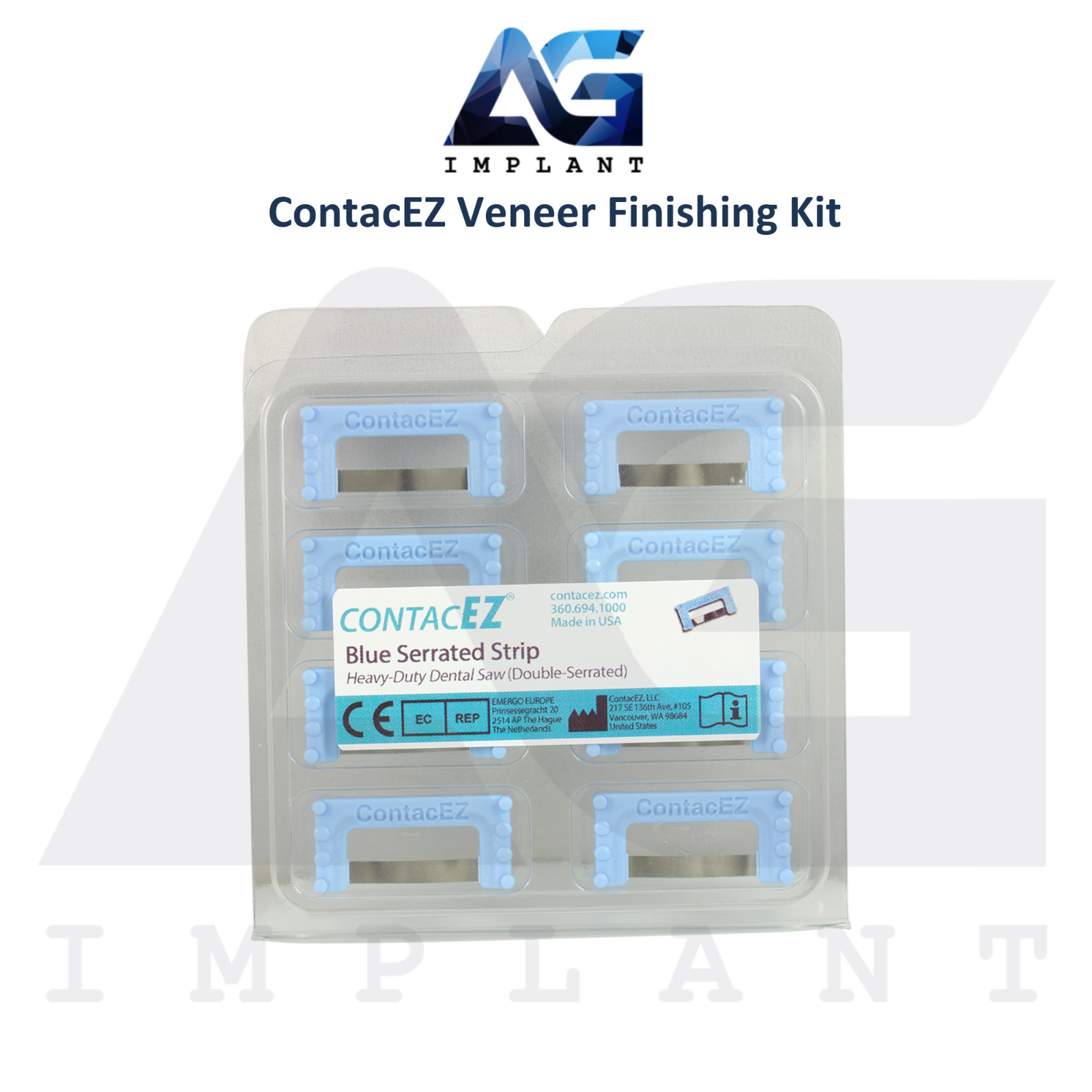 ContacEZ Veneer Finishing Kit 32pcs Diamond Coating Dental Orthodontic Strips