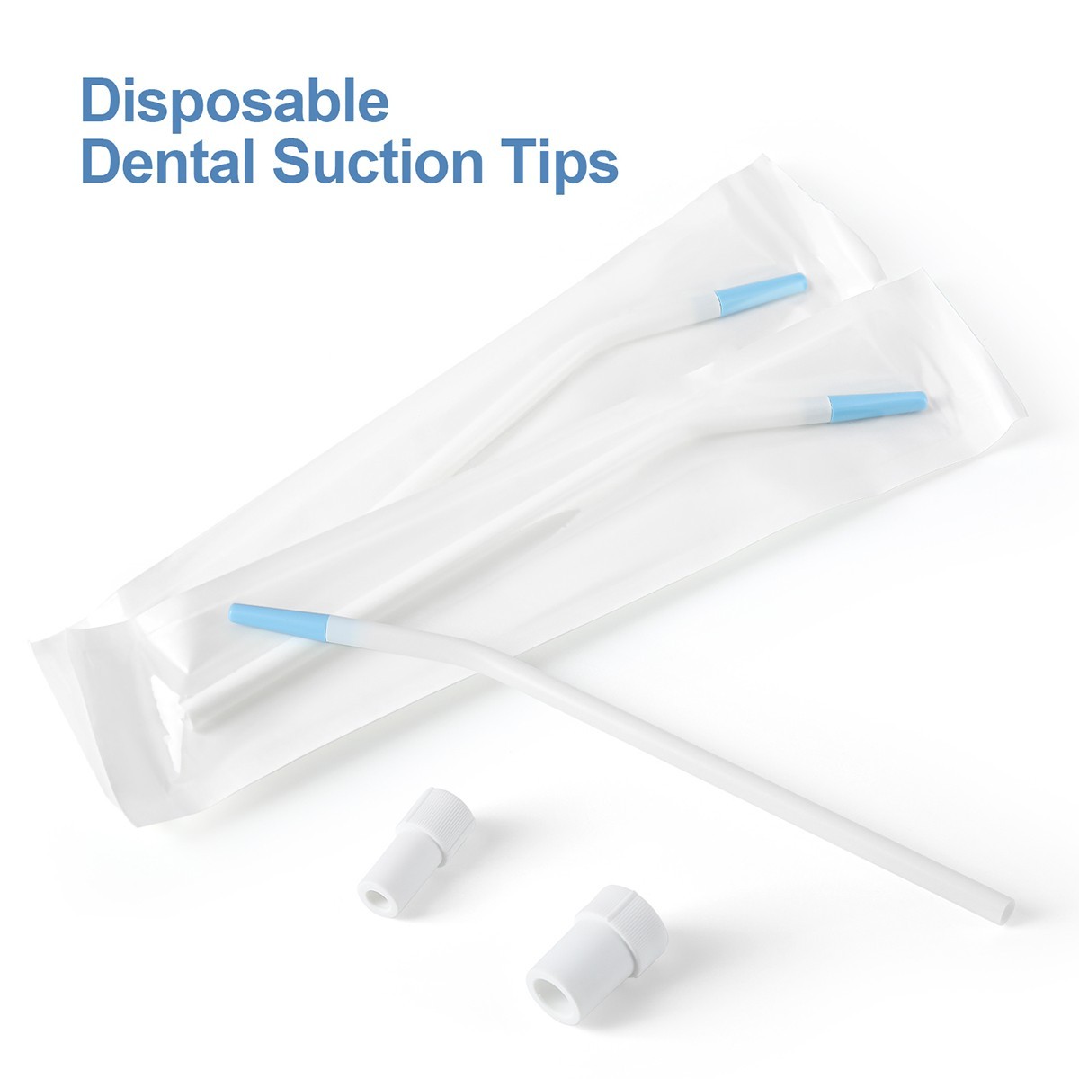 25 puntas de aspirador dental desechables para eyector de saliva, tubo de succió