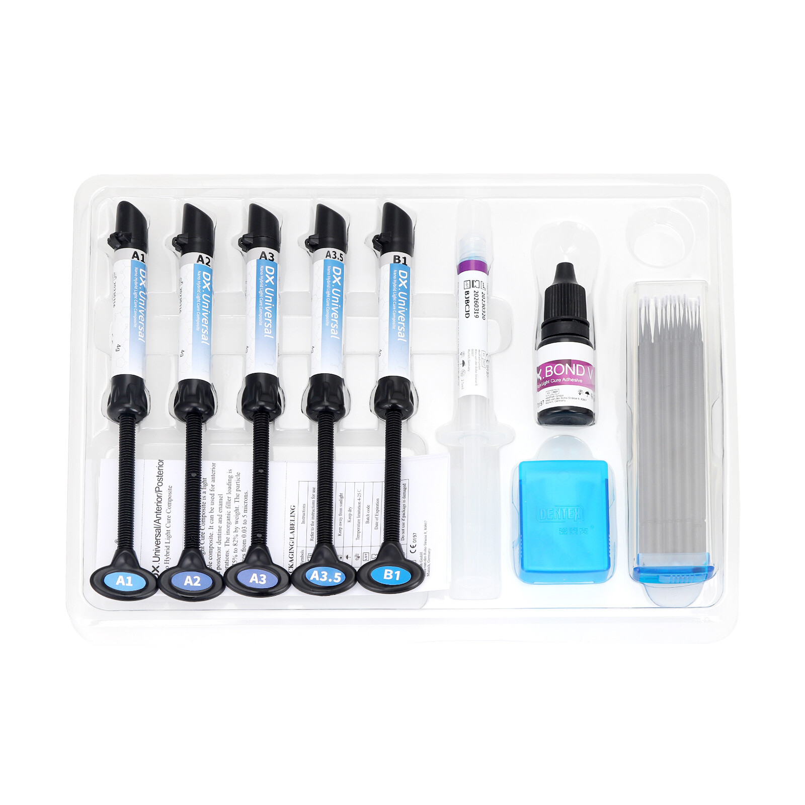 Dental Universal Light Cure Composite Resin A1-B1/Etching Gel/Bonding Adhesive