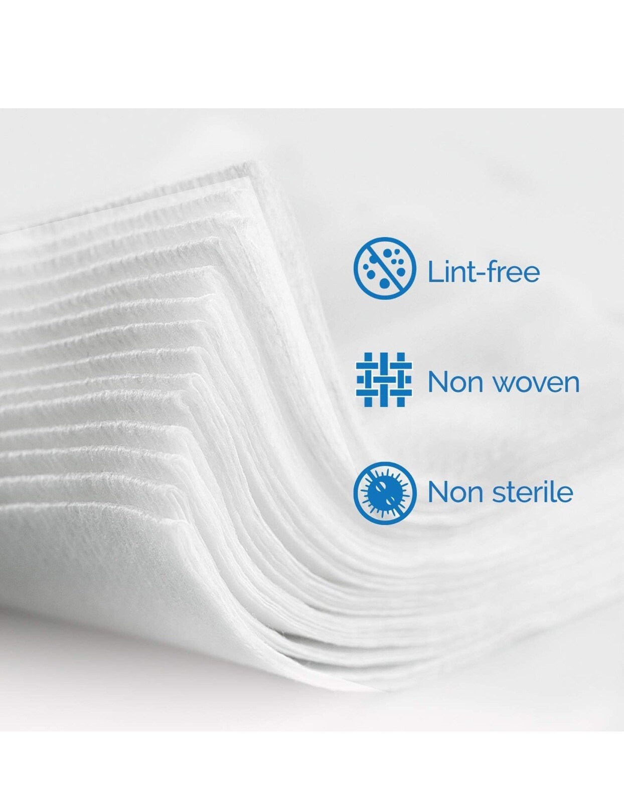 JMU Disposable Dental/Medical Sponge 4-Ply 4”x4” 200Pcs/Bag X 4 Bags 800 Pcs