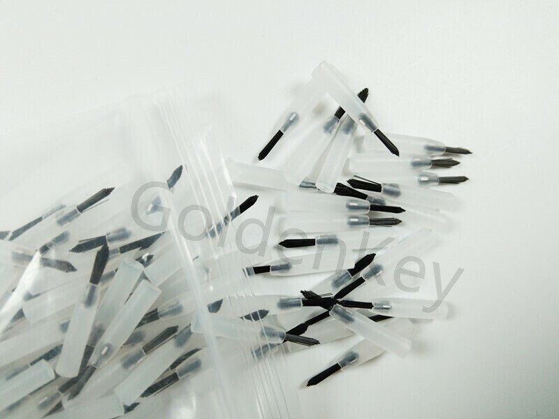 100Pcs/Pack New Dental Disposable Black Mini Brush Tips Applicator + Free Handle