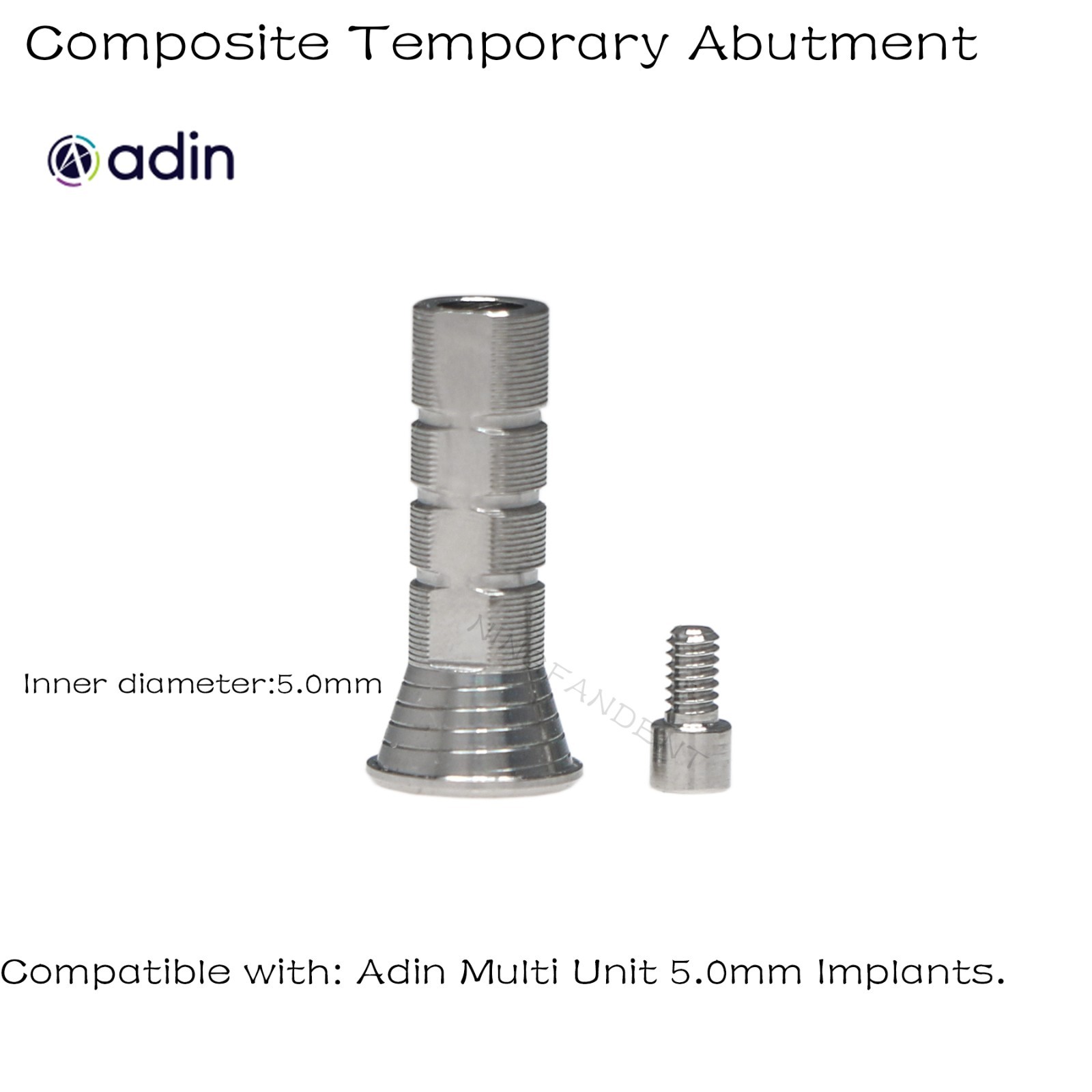 Multi-Unit Temporary cylinder conical abutment fits Hiossen/Nobel/Adin/Straumann