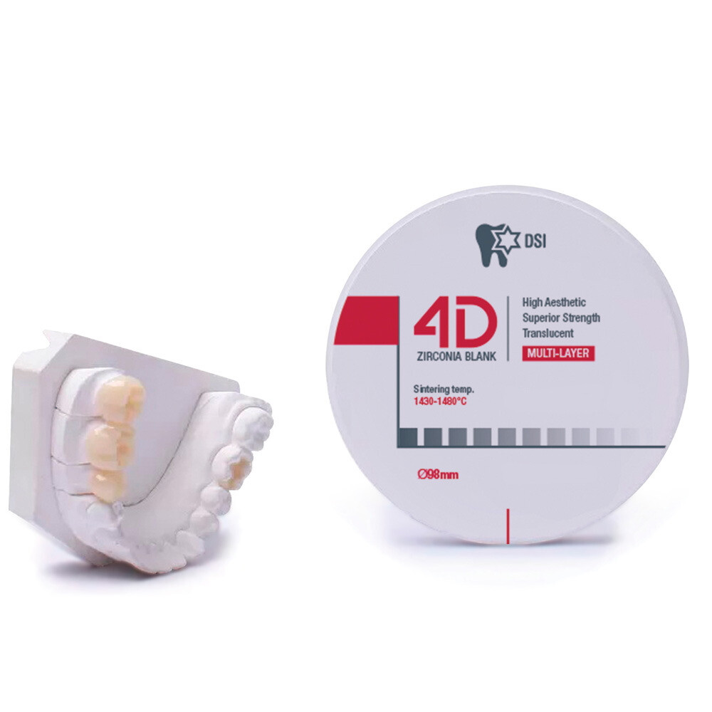 Crown & Bridge Dental Lab Milling RS 4D Zirconia Blank Disc Thickness 16mm