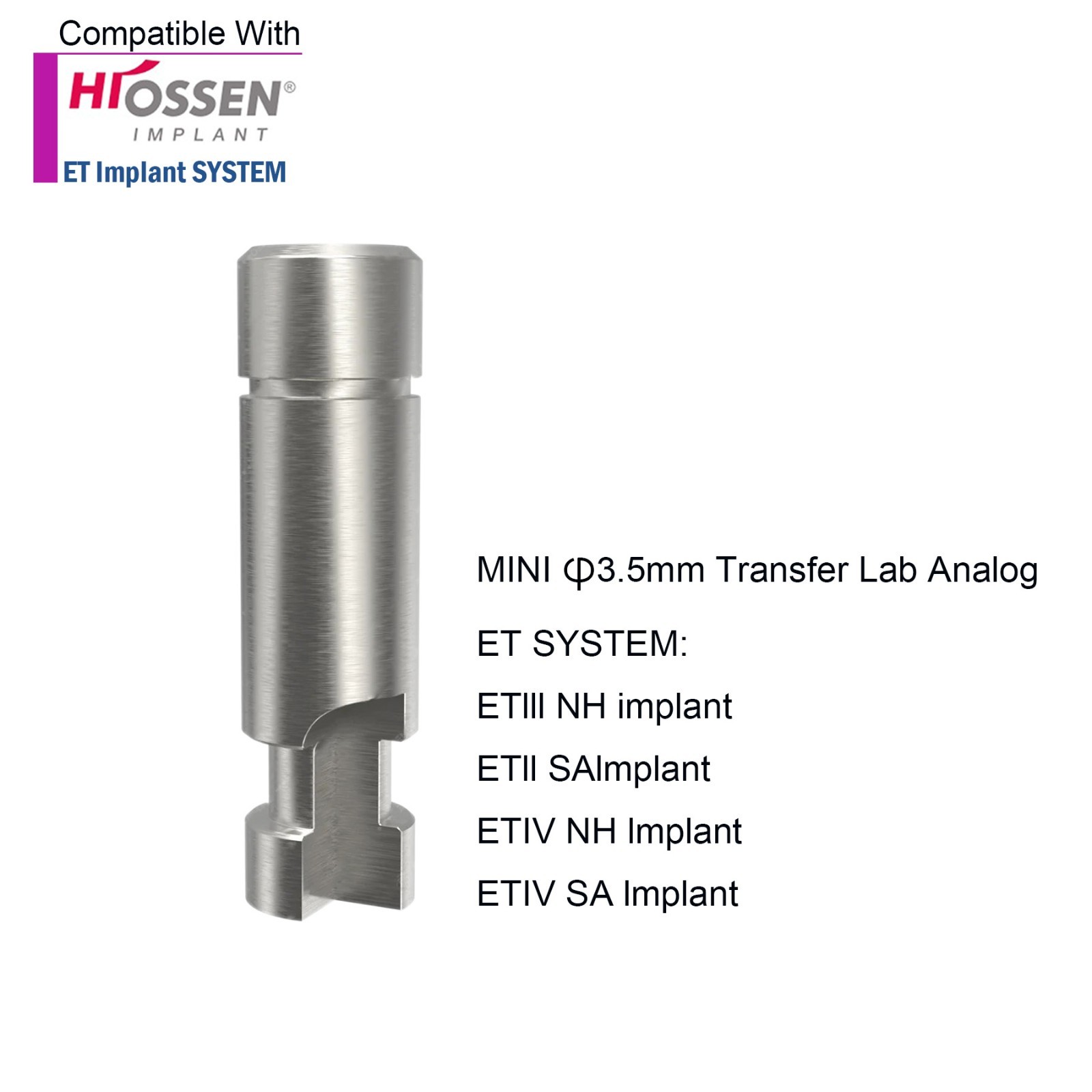 US Dental Hiossen Osstem M/R Transfer lmpression Coping Open/Closed Tray Analog