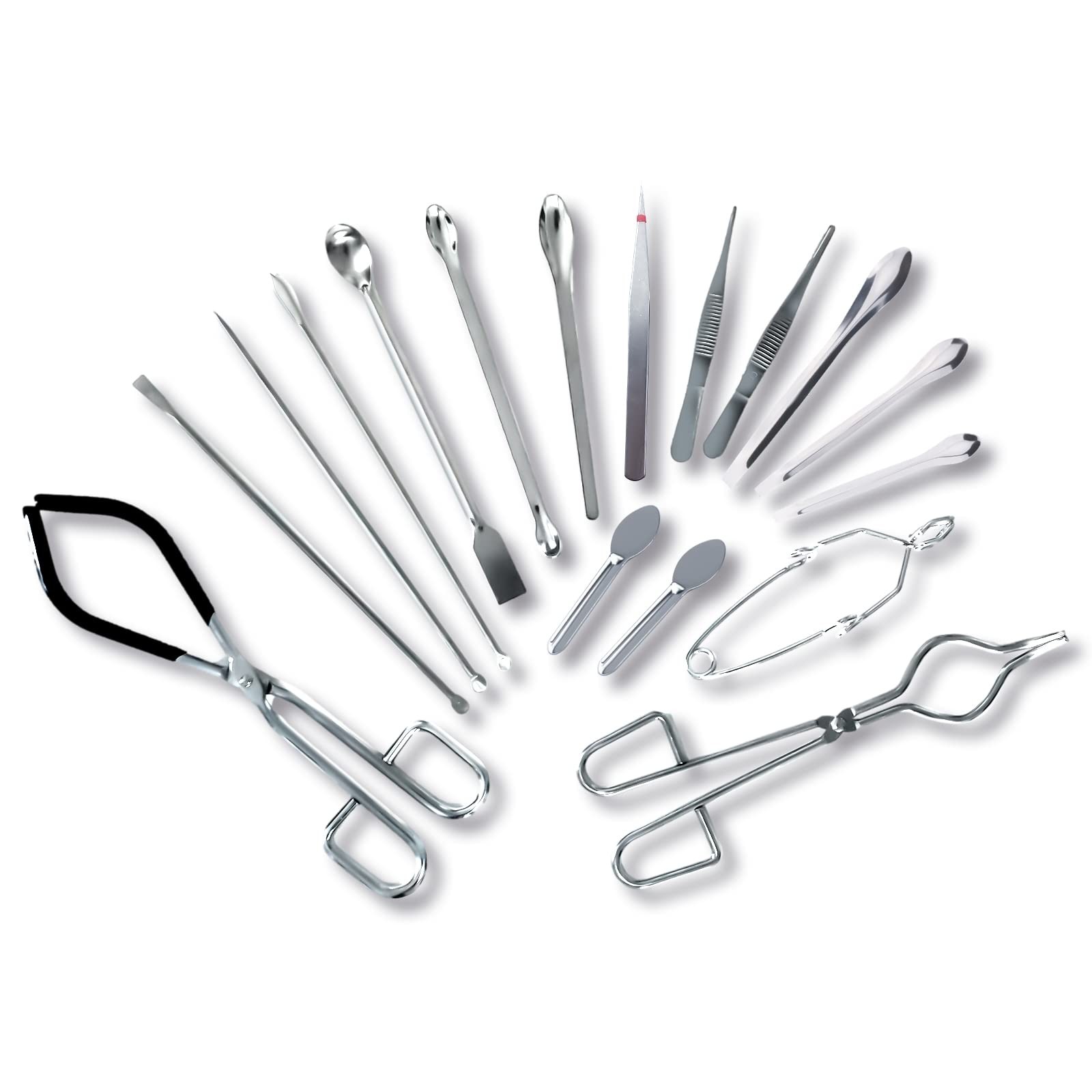 MSSVIGING Chemistry Lab Tool Set, Stainless Steel Basic Starter Pack