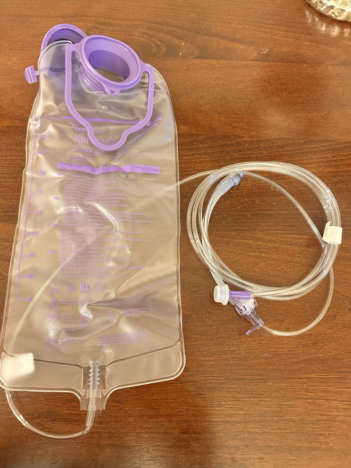 KANGAROO EPUMP Set Anti-Free Flow 1000ML 773656 Case Of 30 New