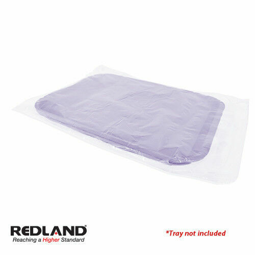 REDLAND Tray Sleeves Size B 10.5” x 14” Clear Disposable Dental Vet 500/Box -FDA